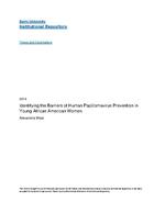 Identifying the barriers of human papillomavirus prevention in young African American women